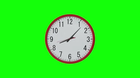 Clock timelapse green screen Stock Footage 286759672