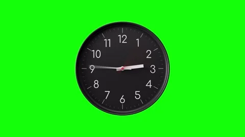 Clock Timelapse Greenscreen Alpha Loop 스톡 동영상 286346304