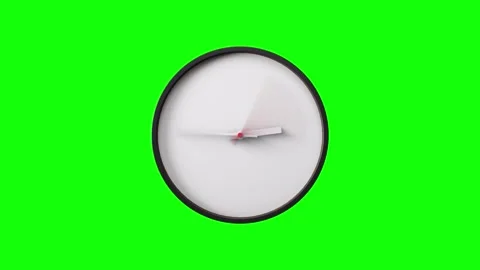 Clock Timelapse Greenscreen Alpha Loop Stock-Footage 286350148
