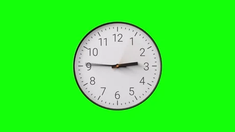 Clock Timelapse Greenscreen Alpha Loop Stock-Footage 289067422