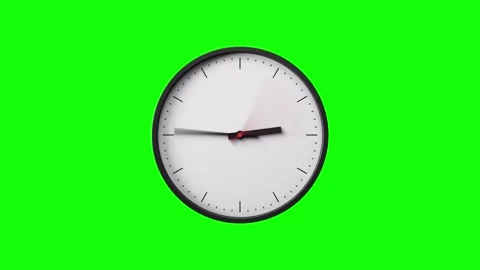Clock Timelapse Greenscreen Alpha Loop Stock-Footage 289067548