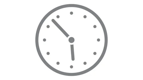 Clock Timelapse White Background Stock Footage 142637422