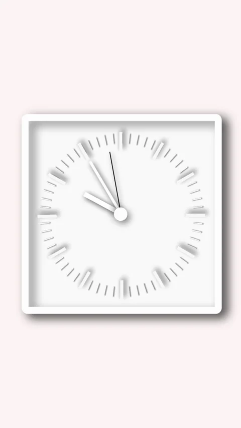 Clock timer animation with spinning stopwatch icon in clean vertical format.. Stock Footage 315158507