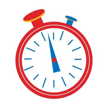 Clock Timer graphic design. Start, finish. Time management. Stopwatch 스톡 일러스트
