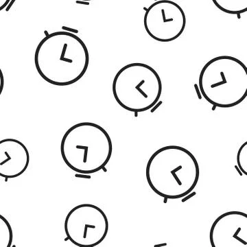 Clock timer icon seamless pattern background. Business concept vector illustr Stock Illustration