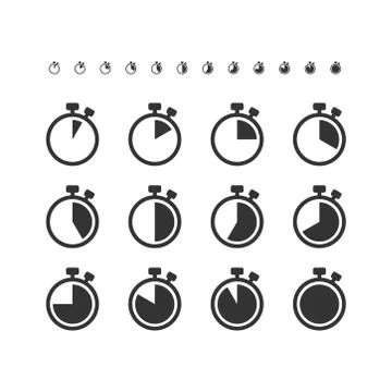 Clock timer icon vector illustratior 스톡 일러스트