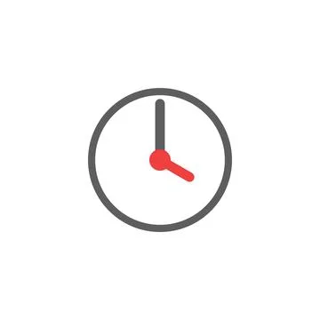 Clock Timer Icon Vector Template 库存插图