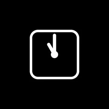 Clock Timer Icon Vector Template 스톡 일러스트