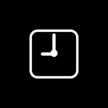 Clock Timer Icon Vector Template Stock Illustration