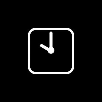 Clock Timer Icon Vector Template Stock Illustration