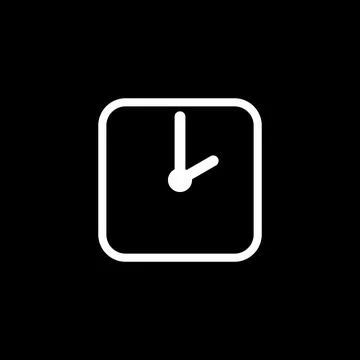 Clock Timer Icon Vector Template 库存插图