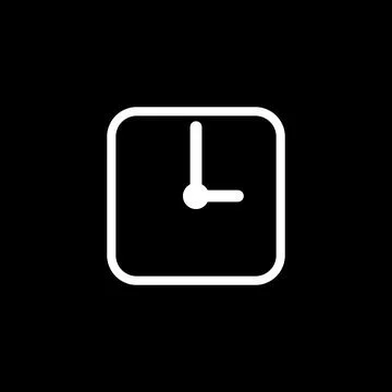 Clock Timer Icon Vector Template 库存插图