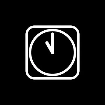 Clock Timer Icon Vector Template Illustrazione stock