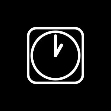 Clock Timer Icon Vector Template 库存插图