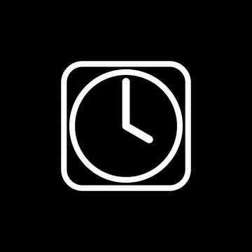 Clock Timer Icon Vector Template 库存插图