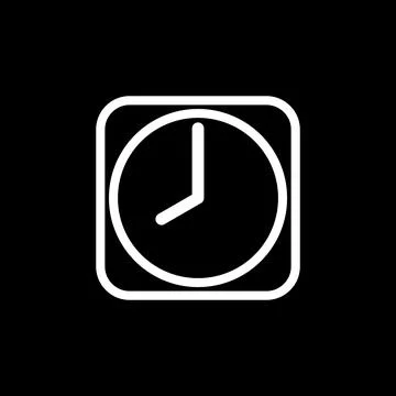 Clock Timer Icon Vector Template 库存插图