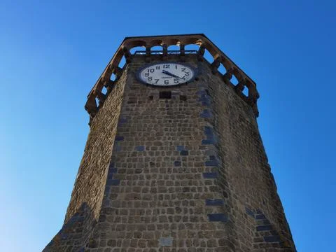 Clock Tower and blue sky Stock Photos