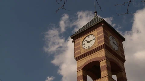 Clock Tower and clouds Stock Footage 50583171