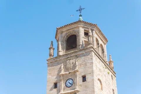 Clock Tower in Andalucia Square, Ubeda, Jaen, Spain Stock Photos