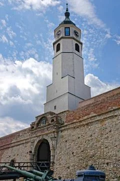 Clock tower Belgrade Stock Photos