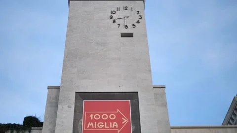Clock tower Brescia Stock Footage 220432373