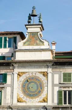 The Clock Tower, Brescia Stock Photos