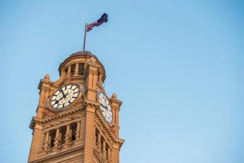 Clock tower at Central station Stock Photos