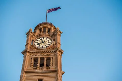 Clock tower at Central station Stock Photos