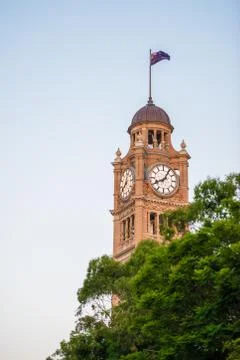 Clock tower at Central station Stock Photos