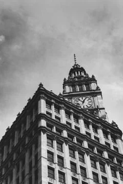 Clock tower in Chicago Stock Photos