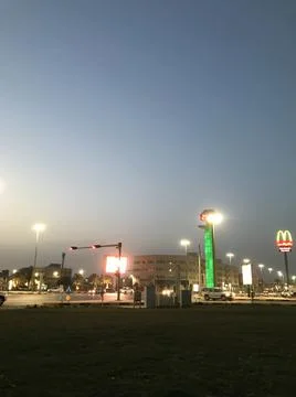 The clock tower in the city Foto stock