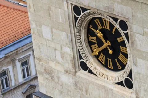 Clock tower close up Foto stock