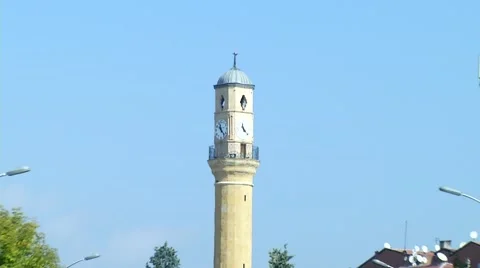 Clock Tower in Corum, Turkey 動画素材 46988835