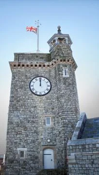 Clock tower in dover. Stock Photos