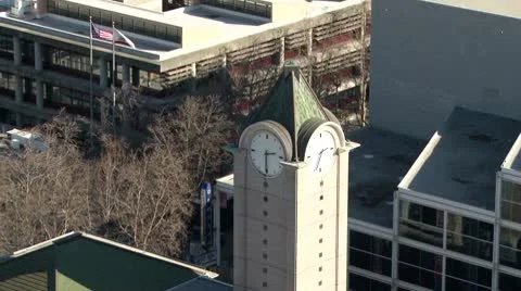 Clock Tower Downtown Video stock 10719537
