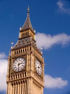 Clock tower in england 스톡 사진