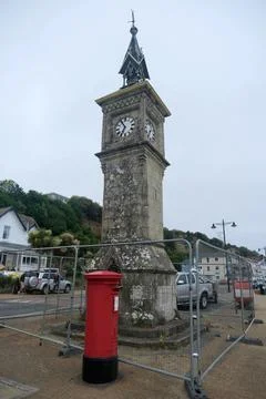 The clock tower on the Esplanade, Shanklin Stock Photos