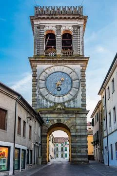 Clock tower in Este Stock-Fotos
