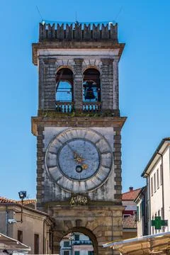 Clock tower in Este Stock Photos
