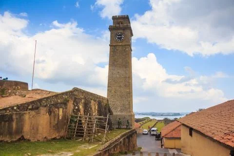 Clock tower in Galle Stock Photos