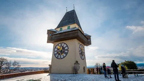 Clock tower graz hyperlapse 動画素材 102206807