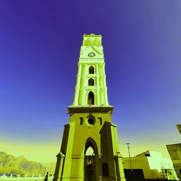 Clock Tower illustration Stock Photos