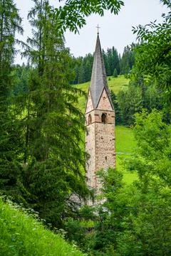 Clock Tower in La Val 写真素材