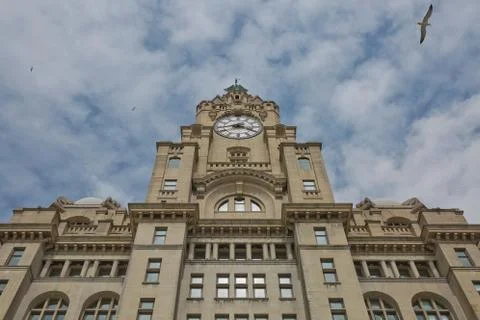Clock tower in Liverpool Stock Photos
