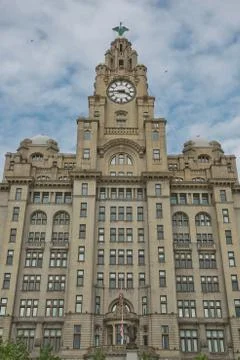 Clock tower in Liverpool Stock Photos
