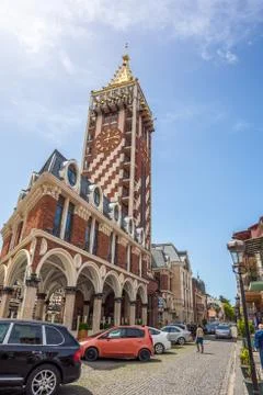 Clock Tower is located on Piazza Square in Batumi, Adjara region of Georgia,  Stock Photos