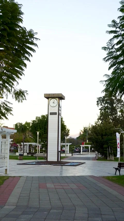 Clock Tower Monument in Fethiye, Turkey, Dec 16, 2025 Stockbeeldmateriaal 324533381
