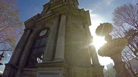 Clock tower near Dolmabahce Video stock 49878684