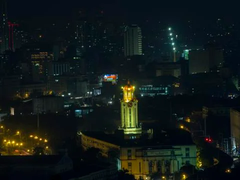 Clock tower at night Foto stock