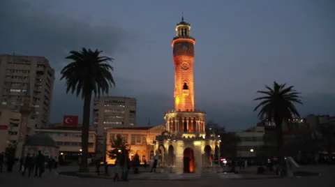 Clock tower night time lapse 스톡 동영상 63272001